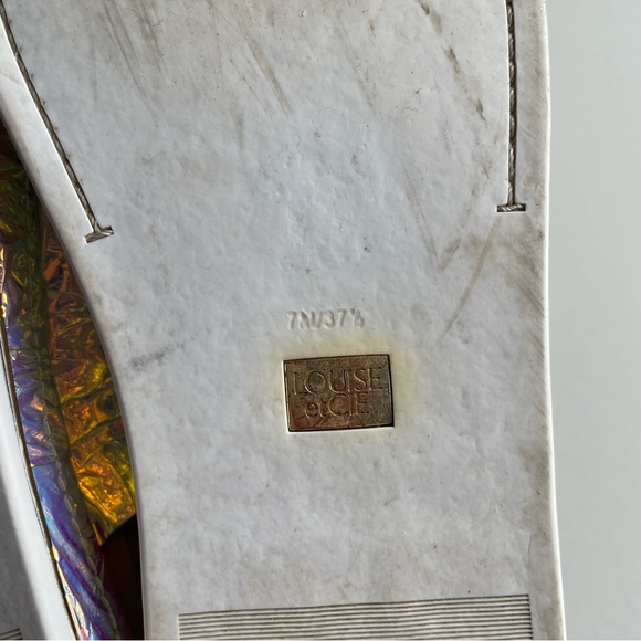 Alonsa Slide Sandal In Iridescent Leather - Picture 12 of 14